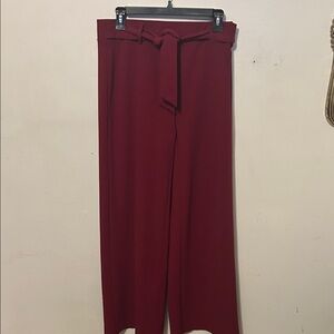 Red wide leg trouser Women's Pants